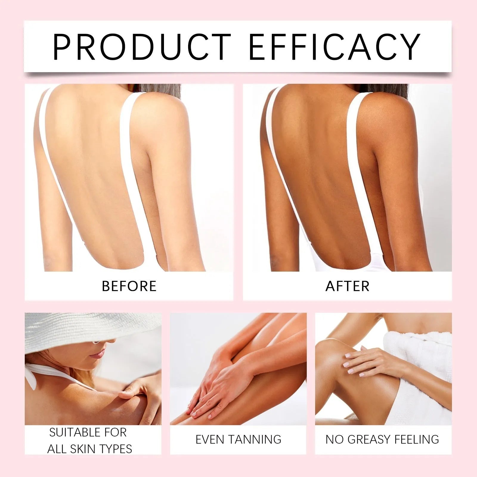 No Sunlight Tanning Drops 60ml bottle for body tanning without UV exposure