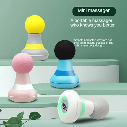 Portable Mini Massage Gun for Muscle Relief - Compact and Powerful Vibrating Massager for Pain Management