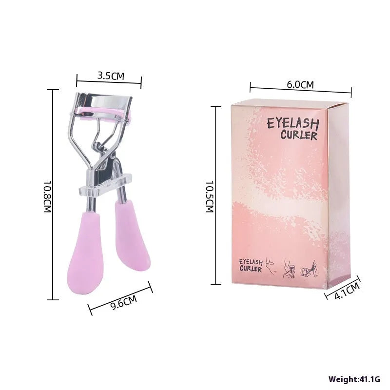 A4 manual eyelash curler with black ribbon comb attachment