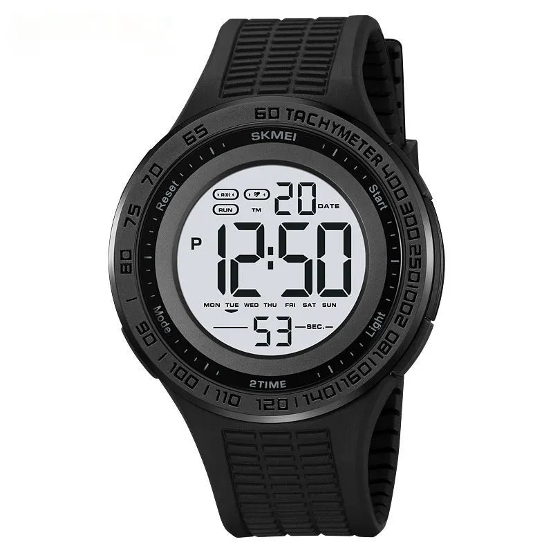 Men's sports luminous waterproof digital LED electronic watch in multiple colours