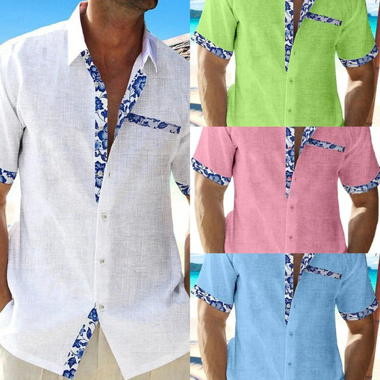 Stylish and comfortable men's casual vacation shirts in a variety of vibrant colors