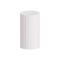 Black and white aromatherapy diffuser with LED flame effect and 100ml water tank for essential oils