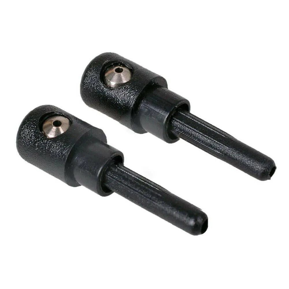 Black plastic rear windshield washer nozzle for Volkswagen Golf and Audi Skoda vehicles