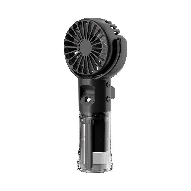 Portable Handheld Mist Fan with 4 Adjustable Wind Speed Settings for Outdoor Cooling and Hydration