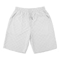 Checkerboard plaid sports shorts in loose fit with straight leg design