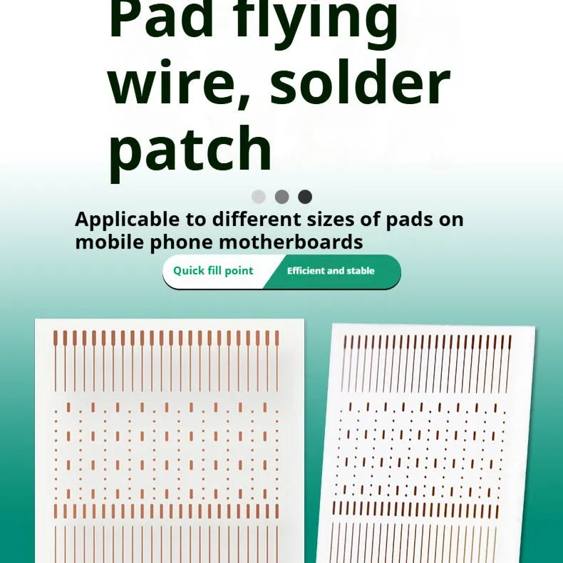 Red copper spot welding patch 1mm width 28mm length square shape for mobile phone drop repair