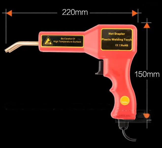 CR-307 plastic welding gun for car bumper repairs with LED light and power cord