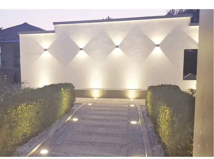 LED outdoor wall aisle lamp 12W die-cast aluminium up and down light