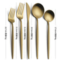 Stainless steel 5-piece Portuguese steak tableware set with sisal burnished finish in multiple colour options