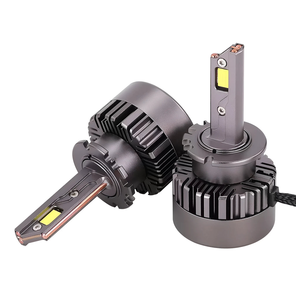 D Series LED D2SD4S car headlight bulb with three copper tubes and dust cover lamp shade