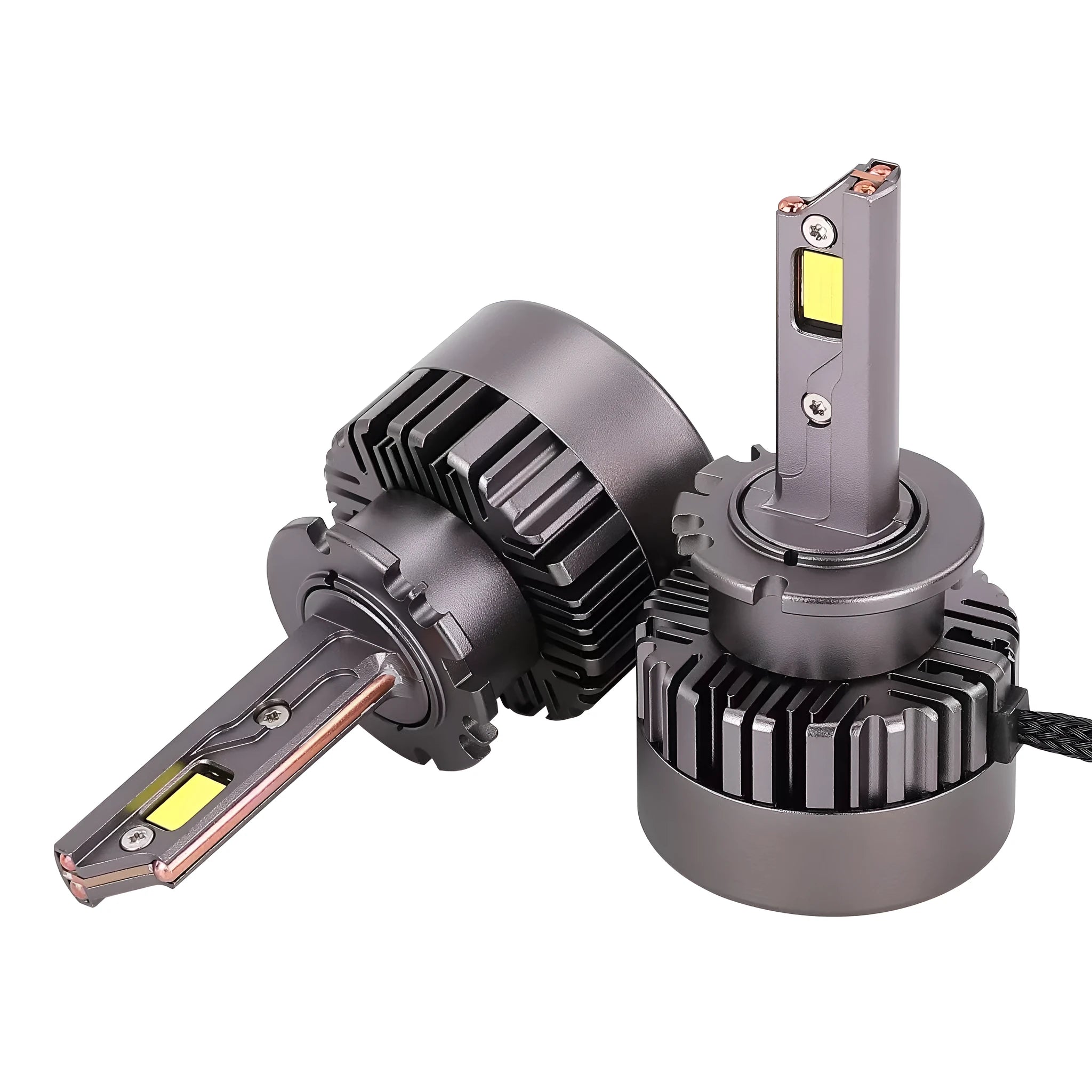 D Series LED D2SD4S car headlight bulb with three copper tubes and dust cover lamp shade
