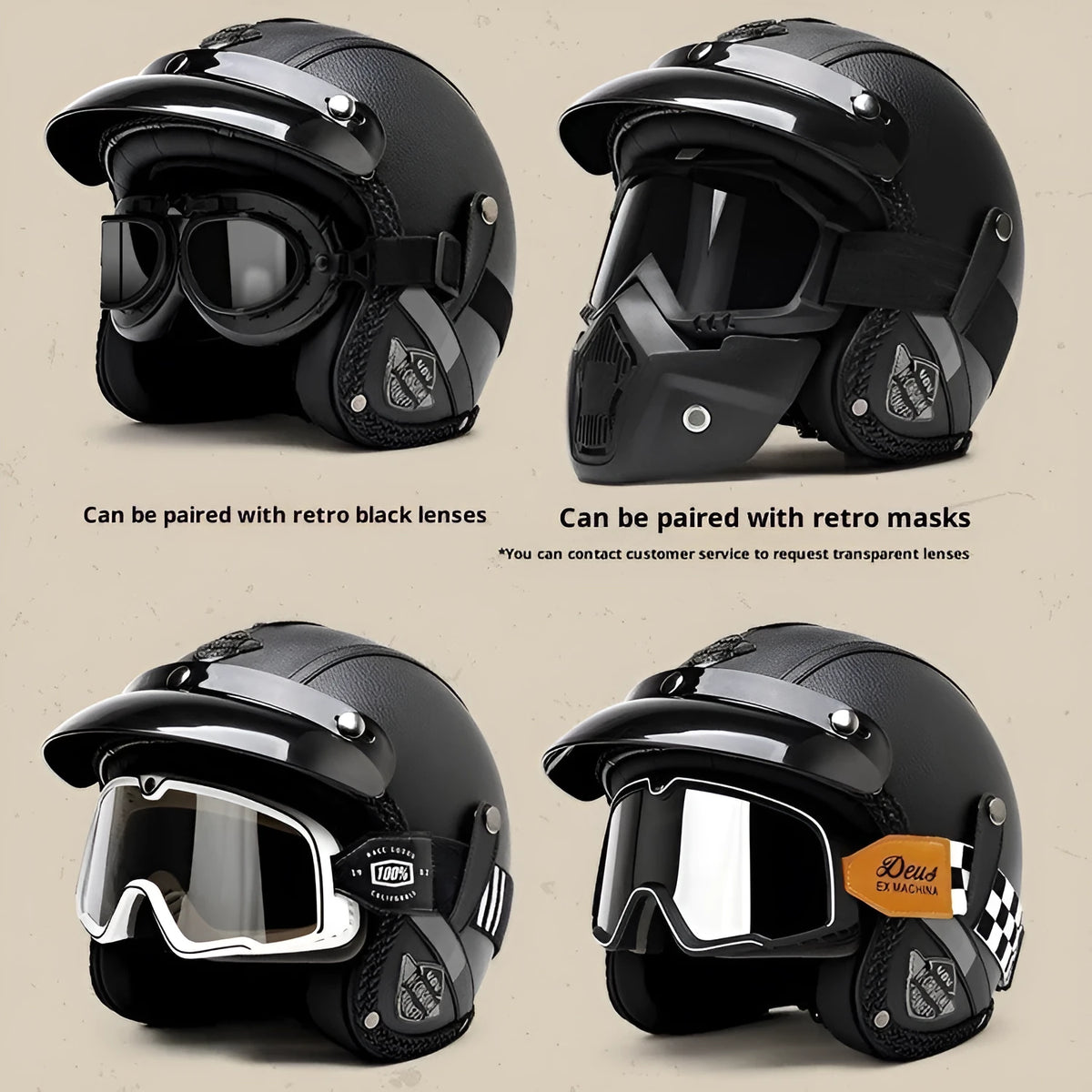3C certified ABS motorcycle helmet for adults, available in sizes M to XXL and multiple colours