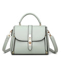 Soft PU leather women's messenger shoulder bag in a vertical square shape.