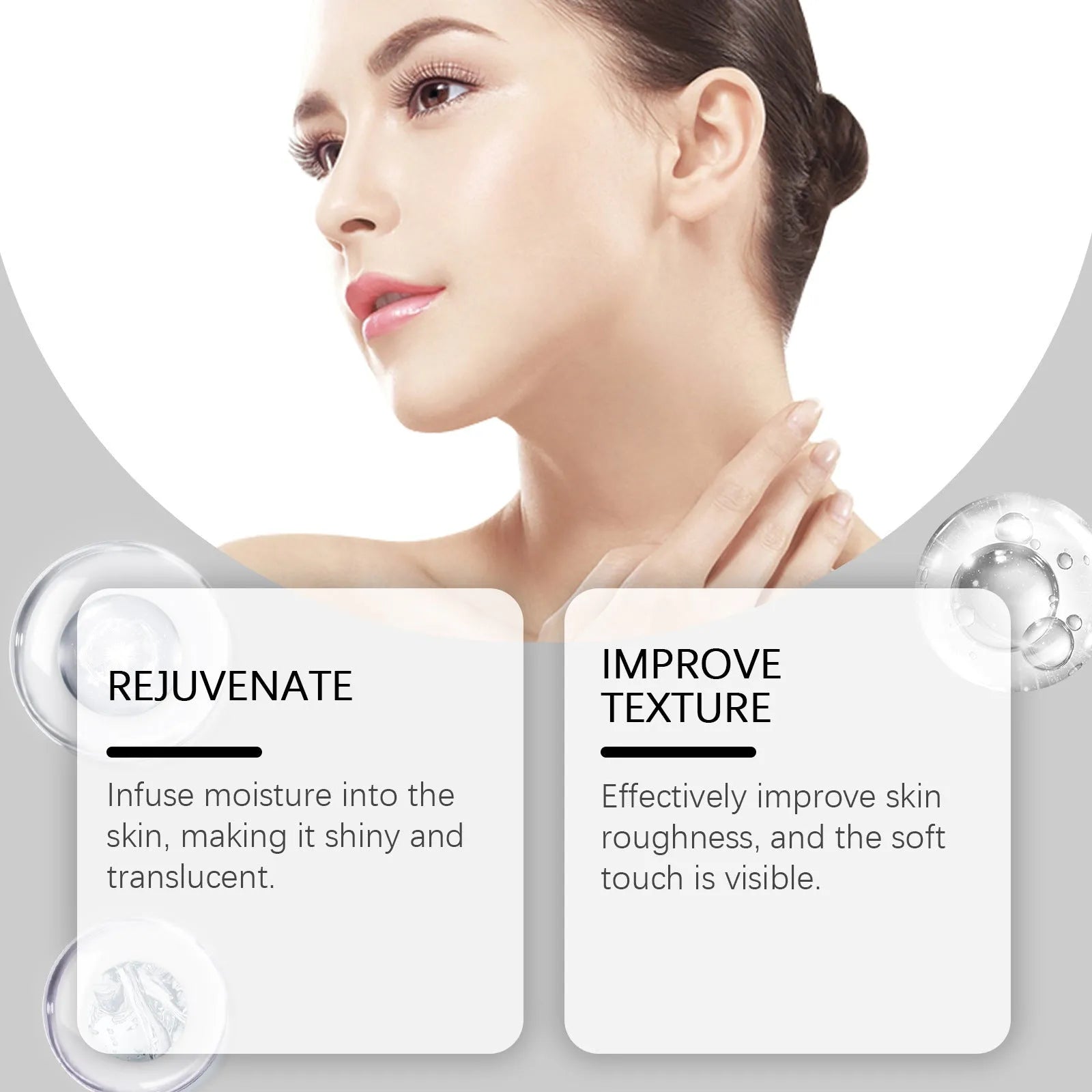 Collagen tightening facial mask pack containing four 23.5x16.8cm sheet masks
