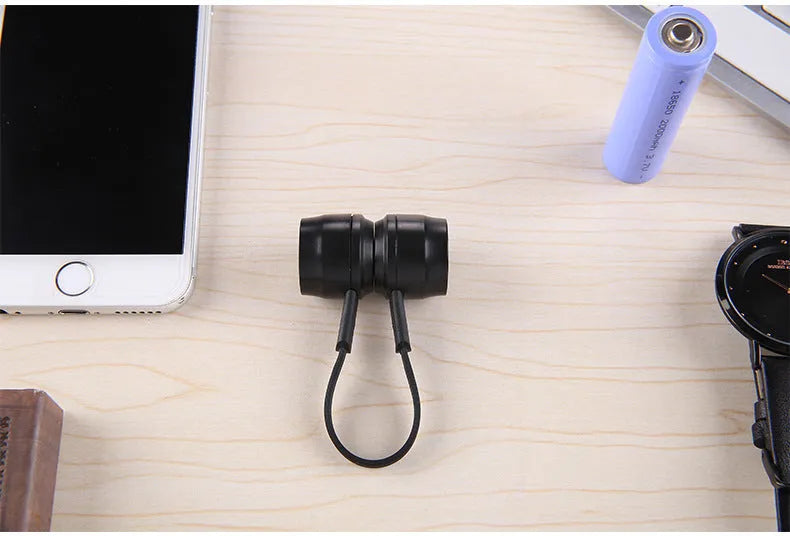 Miniature keychain emergency phone charger with 18650 lithium battery