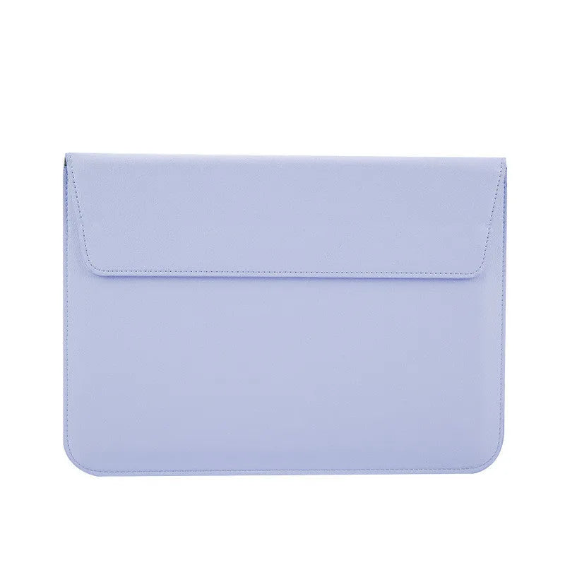 PU leather laptop sleeve in solid colour, available in 11 13 15 inch sizes
