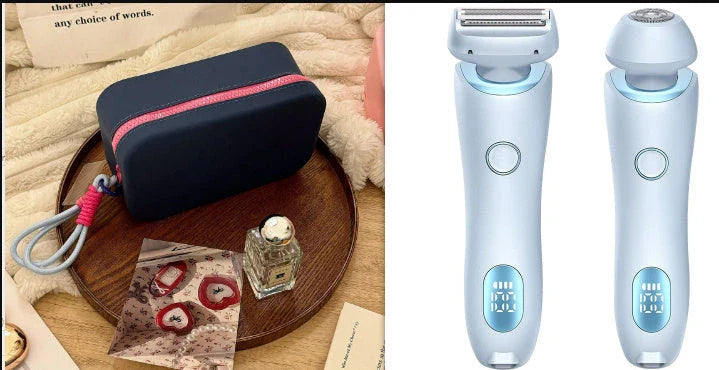 2-in-1 Electric Women's Shaver with Trimmer for Body, Face and Bikini Area