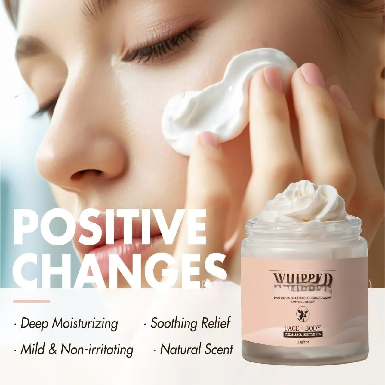 113g butter cream facial moisturiser for dryness relief and skin replenishment