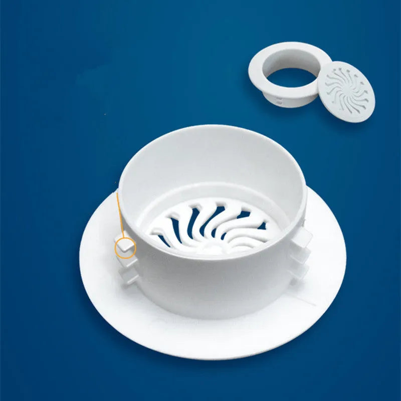 Plastic air conditioning hole cover kit with plug caps, splits, and sealing glue for wall gaps