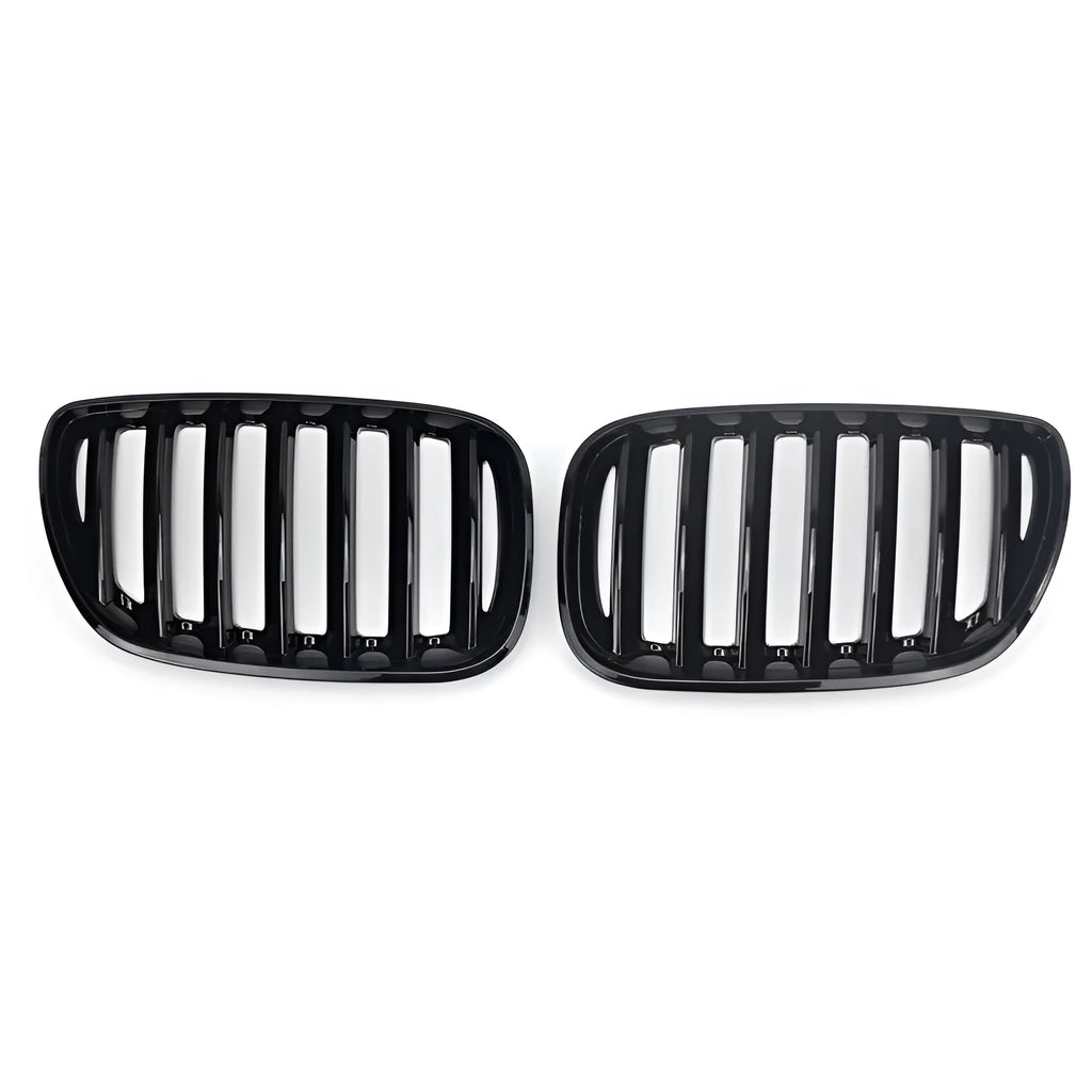 Bright black medium mesh grilles for BMW X5 E53 204 middle positions