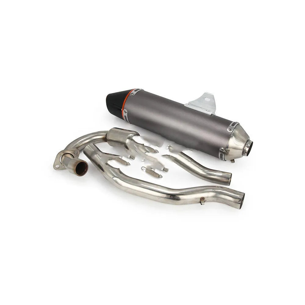 Honda CRF230 full exhaust pipe, silver, 460mm x 250mm x 180mm, 3290g, off-road modification part