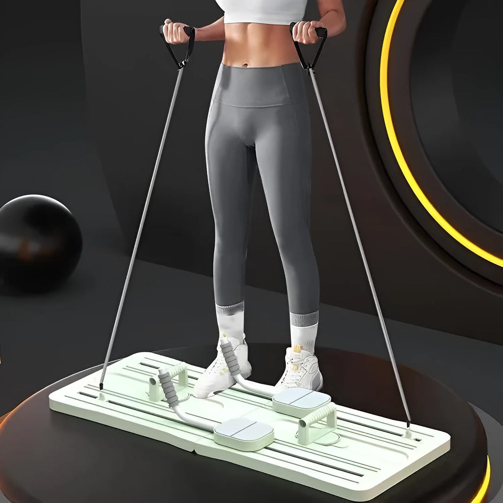 Purple foldable PP plastic belly panel fitness board for core exercises
