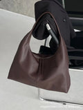 Genuine leather crescent shoulder underarm bag in ankarat red with sandwich pocket and single strap