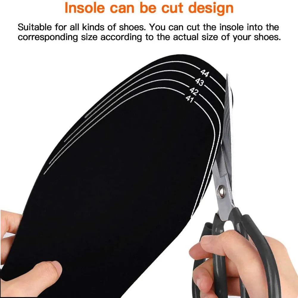 USB heated insoles for boots and sneakers, cuttable design, winter warm pad