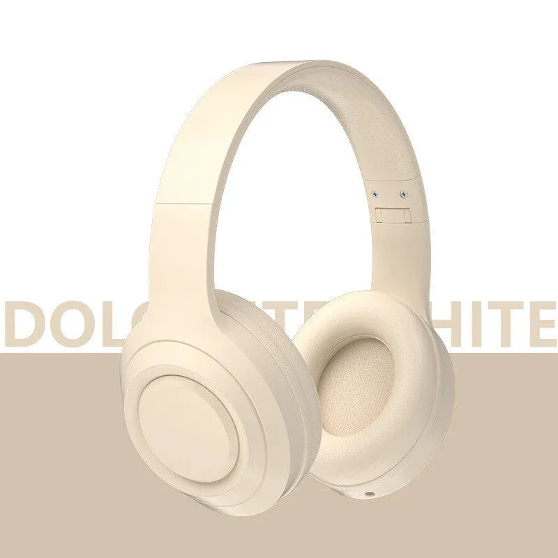 DR58 Bluetooth wireless headset with noise cancellation in black, white, or pink colour options