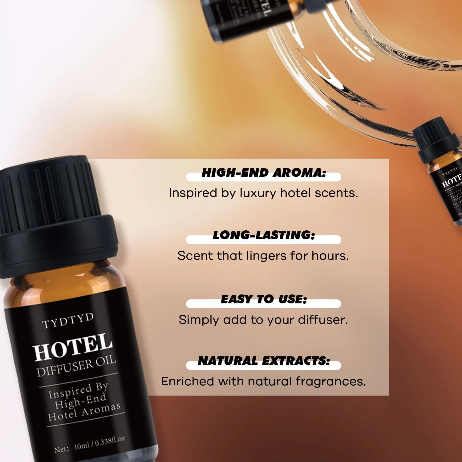 10ml bottle of pure natural plant fragrance essential oil for aromatherapy