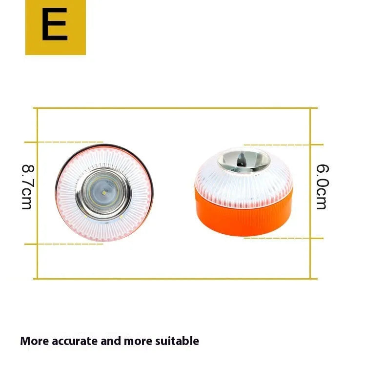 V16 LED emergency warning light with rotating beacon design in multiple colour options for vehicle safety