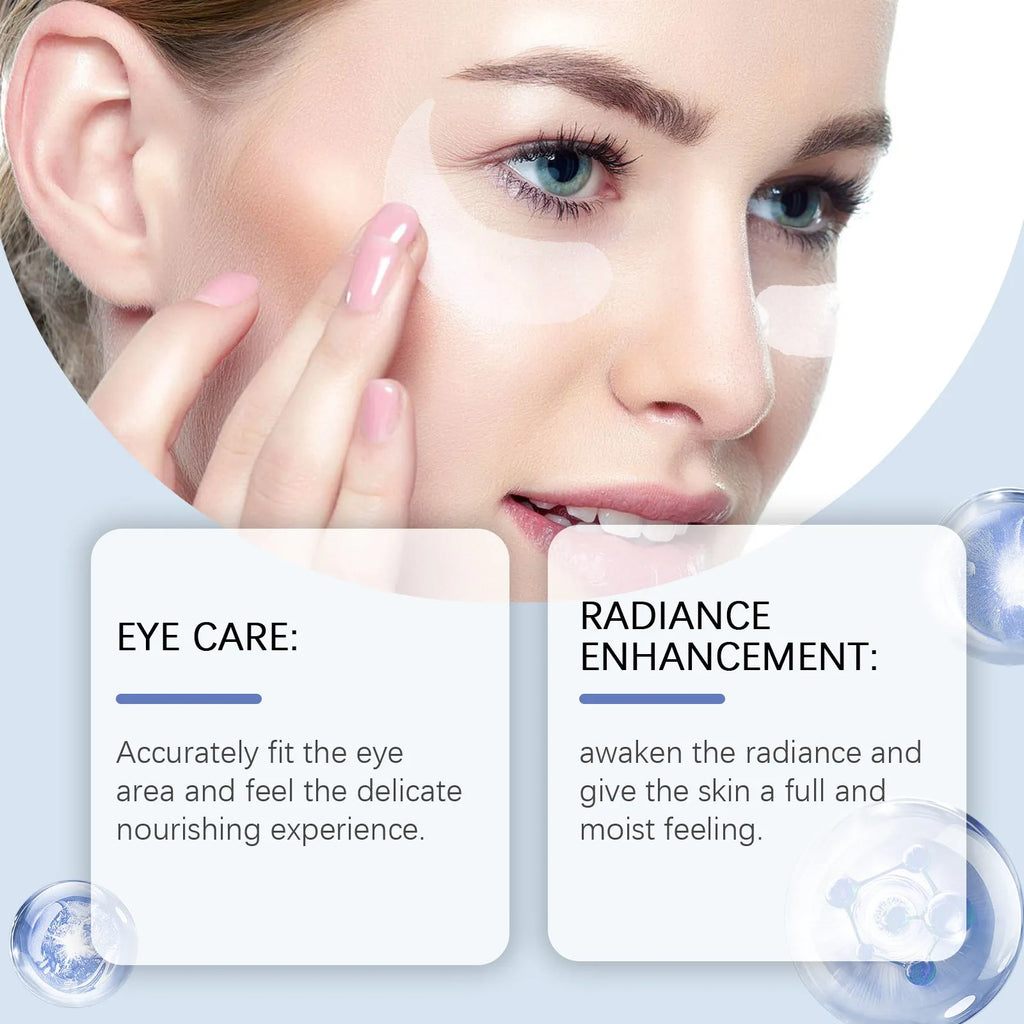 Single pair of elastic microneedle eye care patches for wrinkle fading treatment