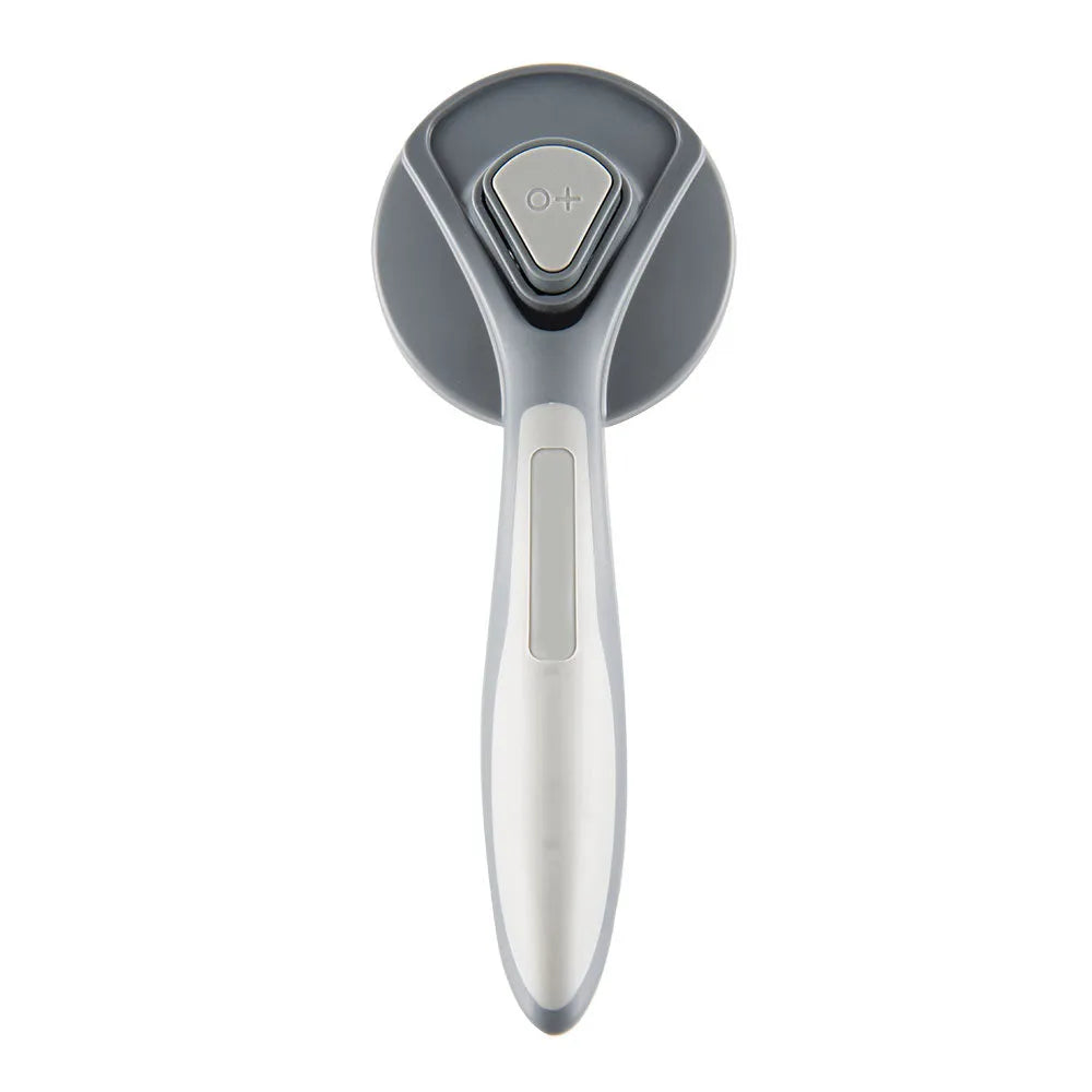 Self-cleaning pet slicker brush with one-click button and massage bristles for cats and dogs