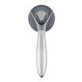 Self-cleaning pet slicker brush with one-click button and massage bristles for cats and dogs