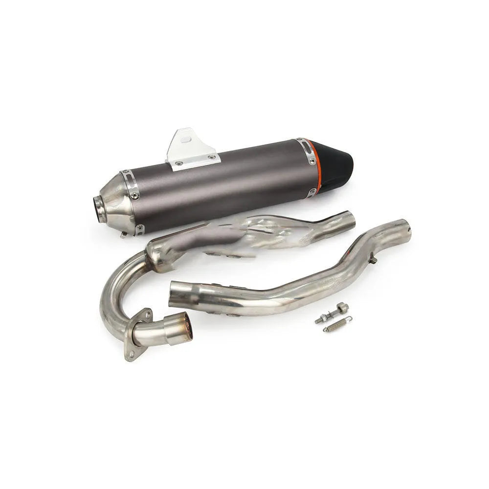 Honda CRF230 full exhaust pipe, silver, 460mm x 250mm x 180mm, 3290g, off-road modification part
