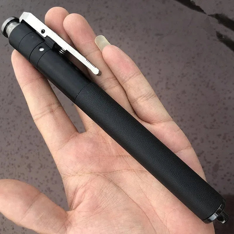Titanium black automatic spring expandable aluminium alloy baton in three sizes