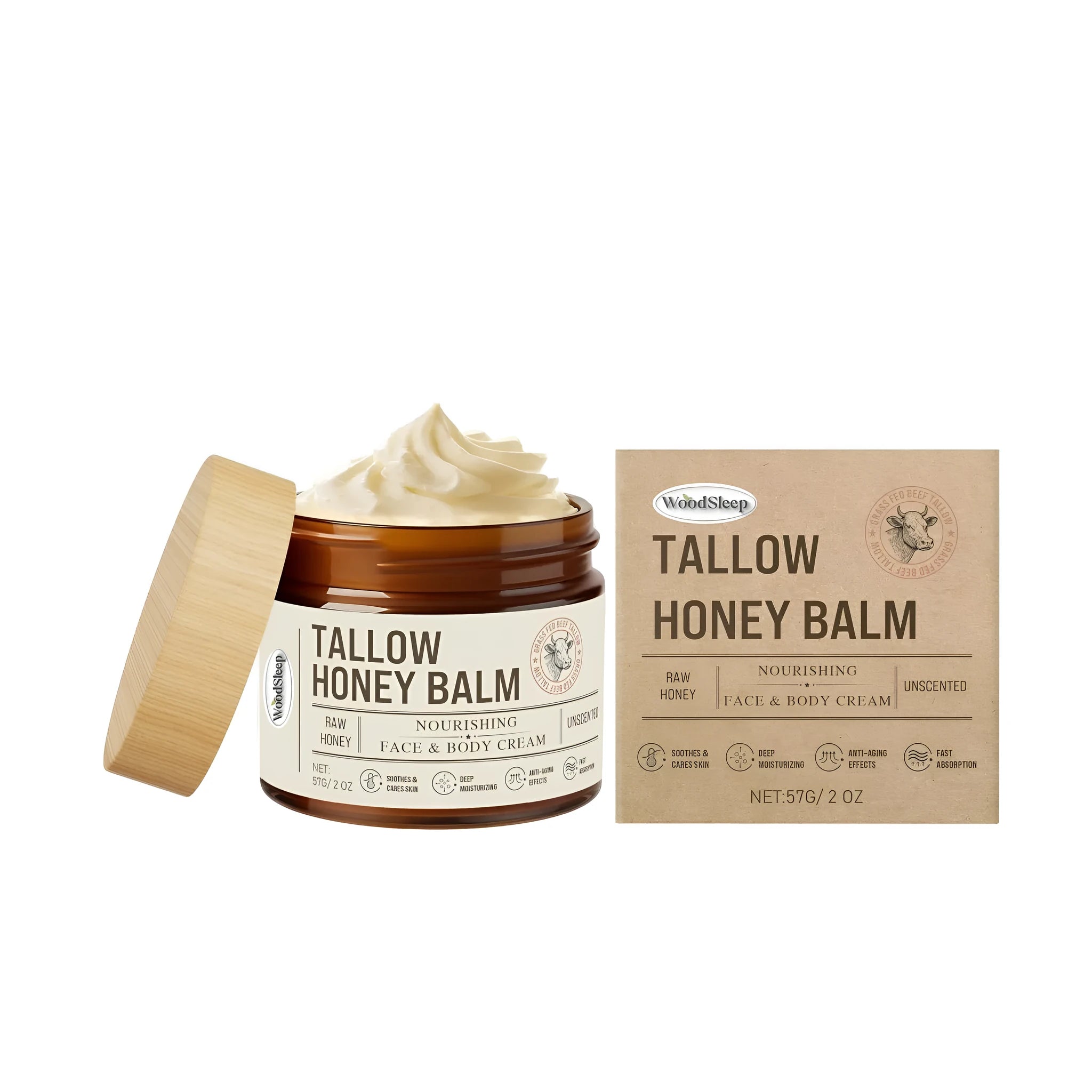 Natural Butter Skin Care Cream 57g tube with zinc oxide and titanium dioxide for UV protection
