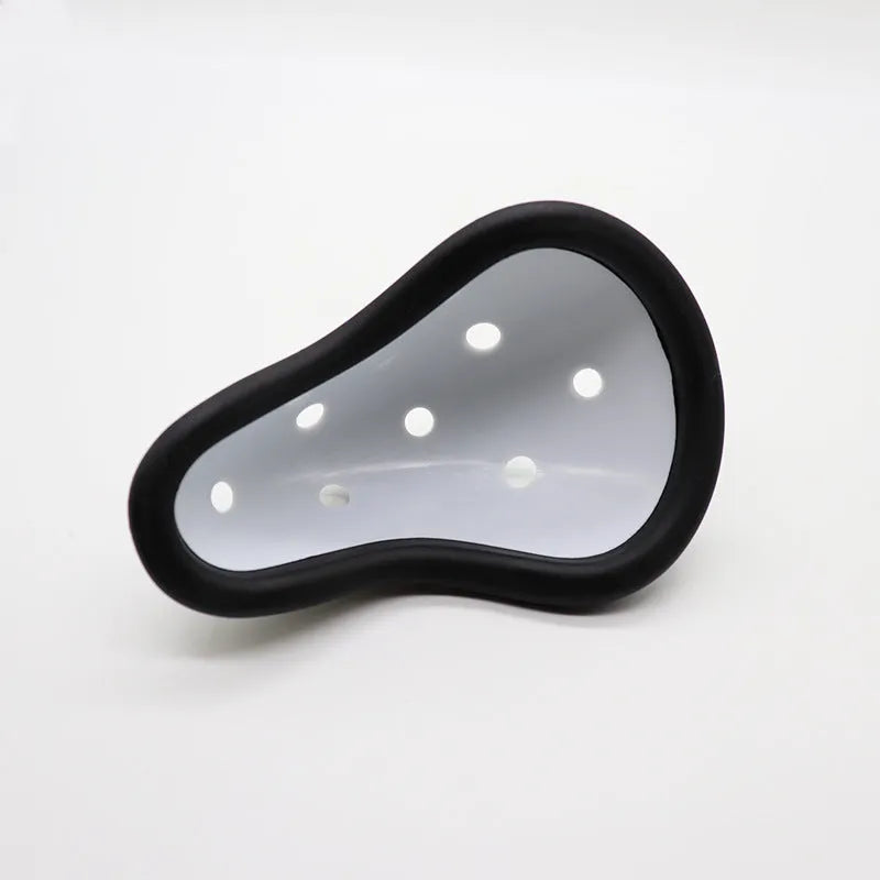Rubber sports genital protector for adult and children in contact sports