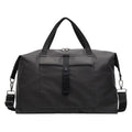 Grey one-shoulder Oxford cloth travel bag with 36-55L capacity and breathable lining