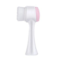 Blue pet paw brush with nylon bristles for gentle grooming of dog and cat paws