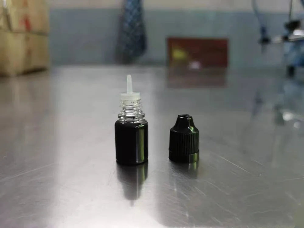 5ml bottle of black confidentiality seal ink for document security stamps