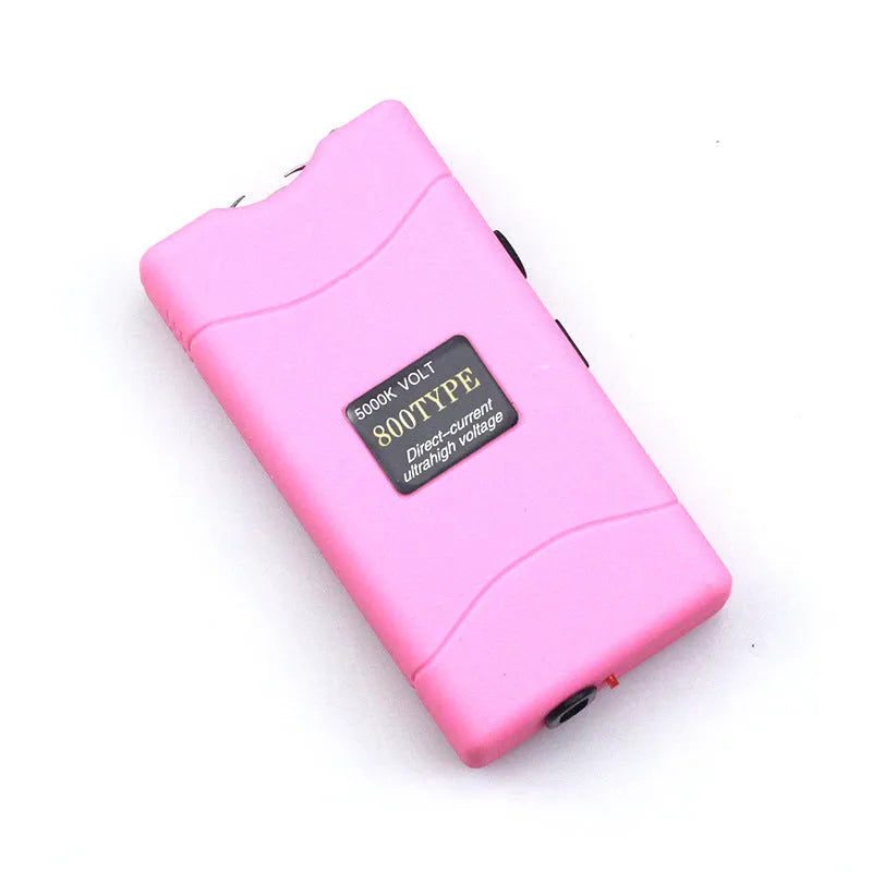 Women's multi-function safety torch in purple plastic and resin construction
