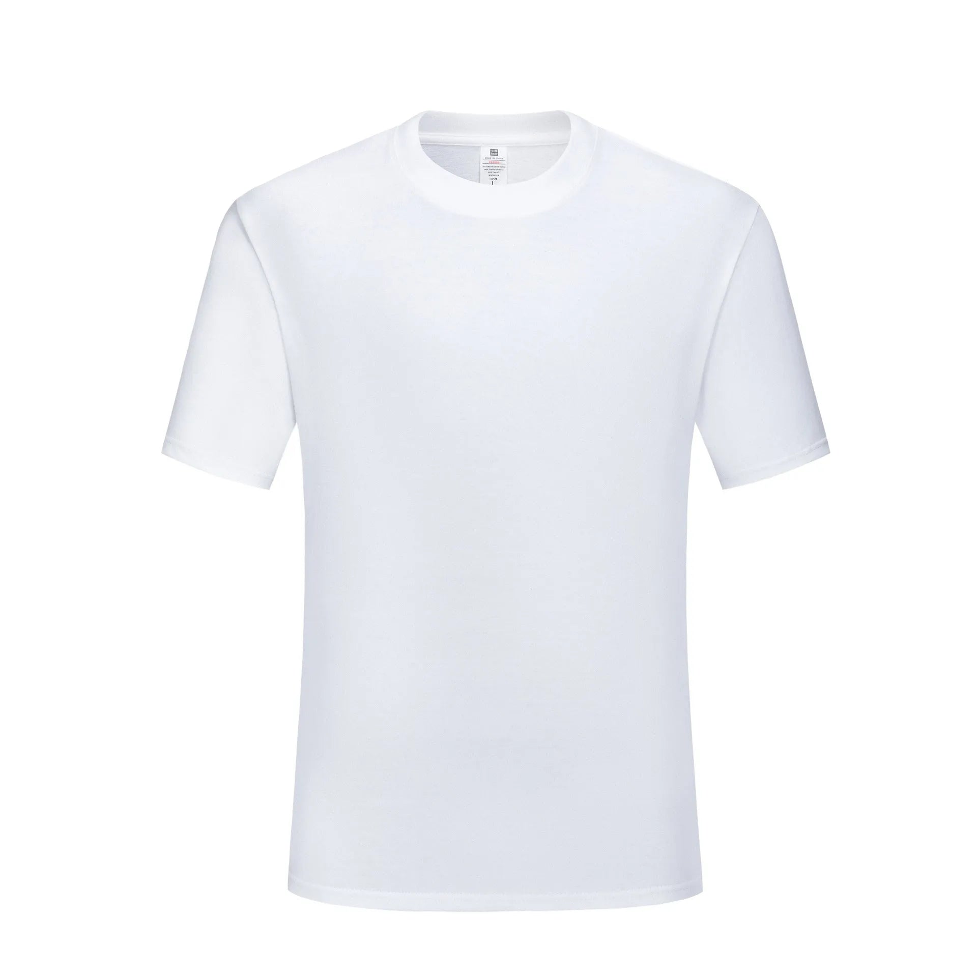 Men's solid black loose-fit pure cotton round neck T-shirt on a hanger.