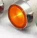 10mm waterproof indicator light with stainless steel edge in multiple colour options on a white background.