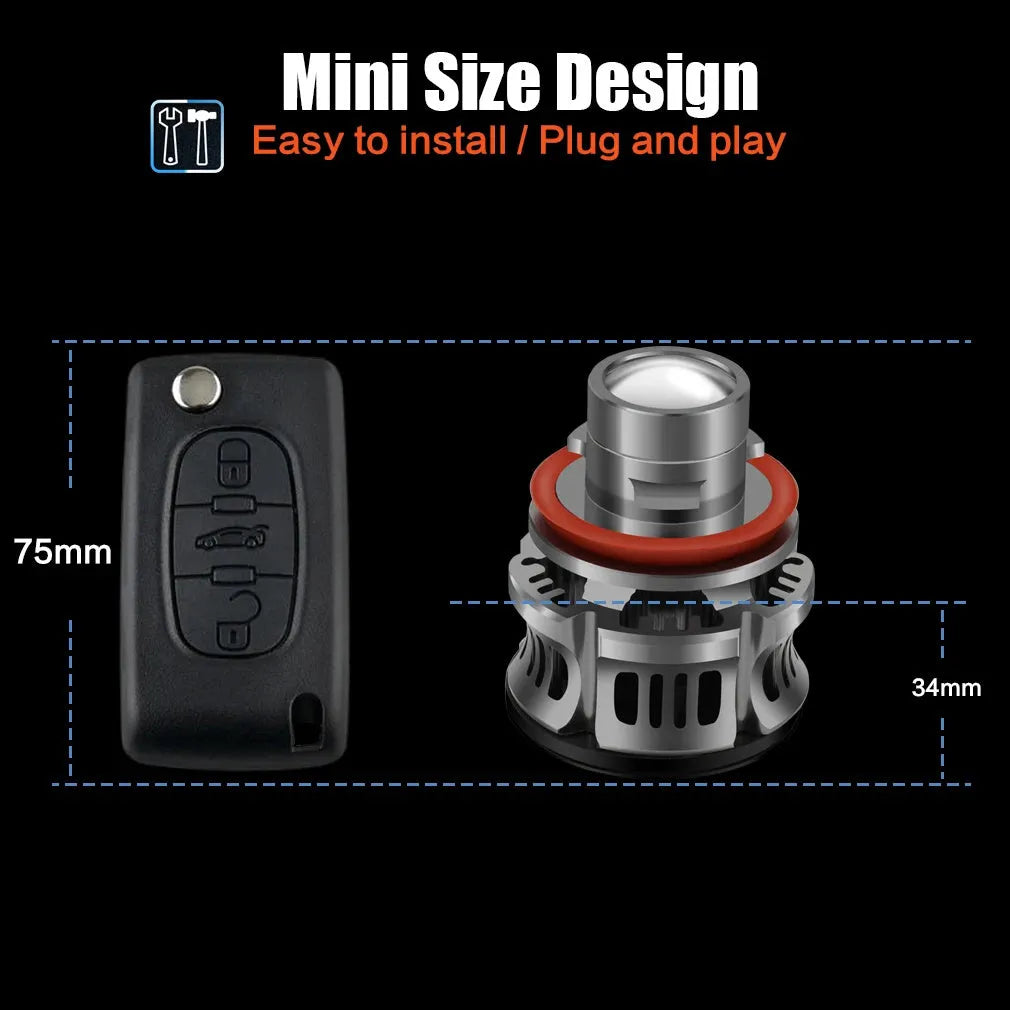 H11 36W laser fog lamp car bulb with aviation aluminium alloy housing for headlight modification