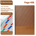 A5 thick notepad with striped PU leather cover in one of eight colour options