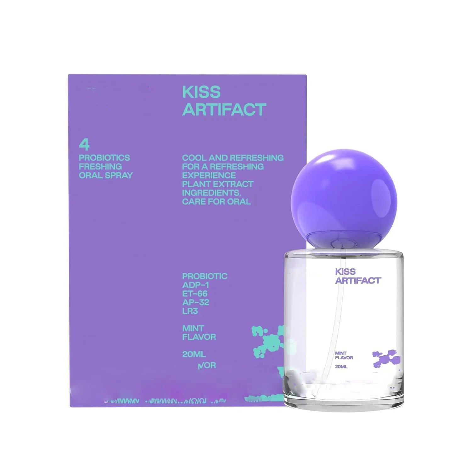 20ml portable oral spray bottle with long-acting probiotics for hydrating oral care