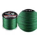Dali Mayu 300 metre PE fishing line reel in assorted colours on a white background