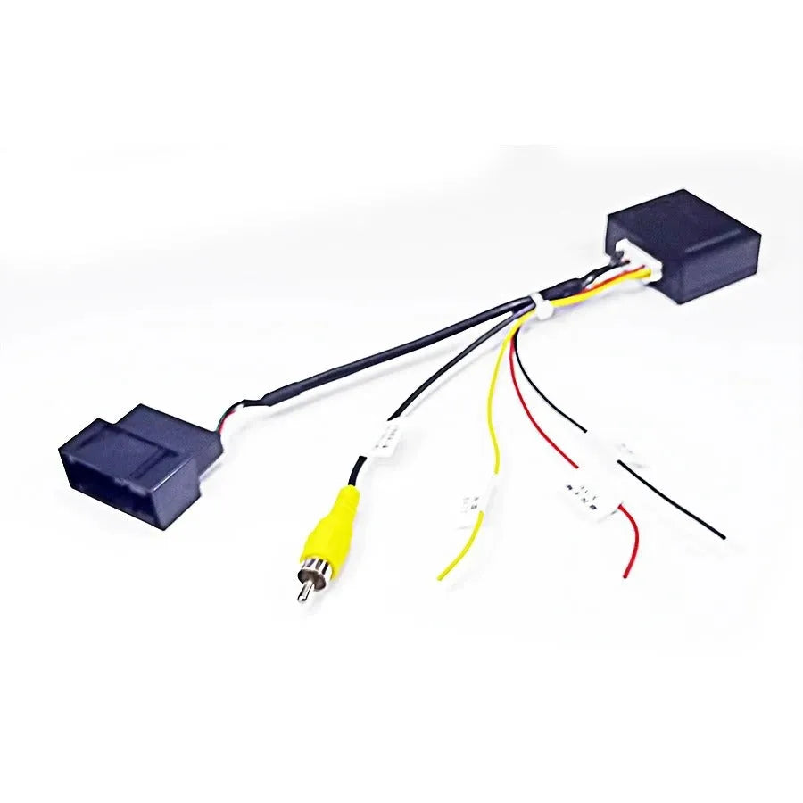 Black car camera conversion box with pure copper construction for Volkswagen Skoda MIB platform