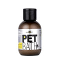100ml antibacterial deodorising dog shower gel in a plain plastic bottle with a label